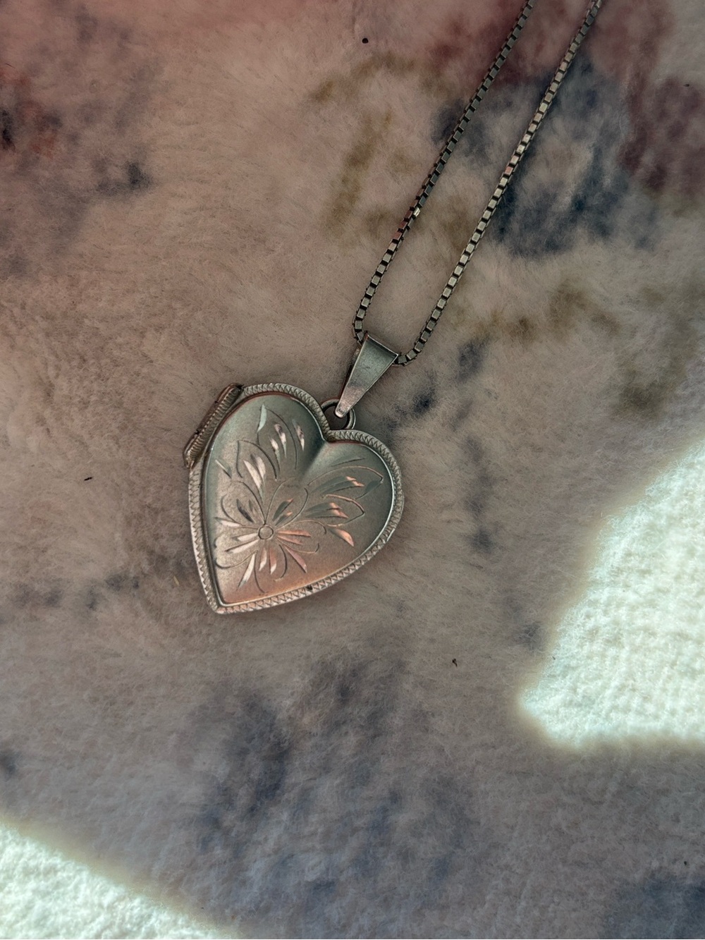 Silver Heart Locket Filigree Necklace - Classic Women's Jewelry 835 stamp
